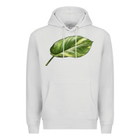 Dove Grey Golden Pothos Leaf Premium Hoodie - LillyAllenDesigns