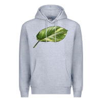 Heather Grey Golden Pothos Leaf Premium Hoodie - LillyAllenDesigns