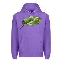 Purple Golden Pothos Leaf Premium Hoodie - LillyAllenDesigns