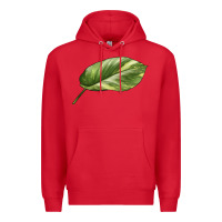 Red Golden Pothos Leaf Premium Hoodie - LillyAllenDesigns