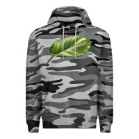 Slate Camo Golden Pothos Leaf Premium Hoodie - LillyAllenDesigns