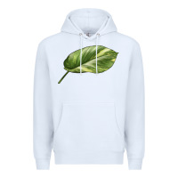 White Golden Pothos Leaf Premium Hoodie - LillyAllenDesigns