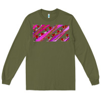 Army Green leopar and cowhide with heart candies Long Sleeve Tee - AdoDesignShop