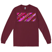 Burgundy leopar and cowhide with heart candies Long Sleeve Tee - AdoDesignShop