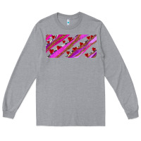 Heather Grey leopar and cowhide with heart candies Long Sleeve Tee - AdoDesignShop