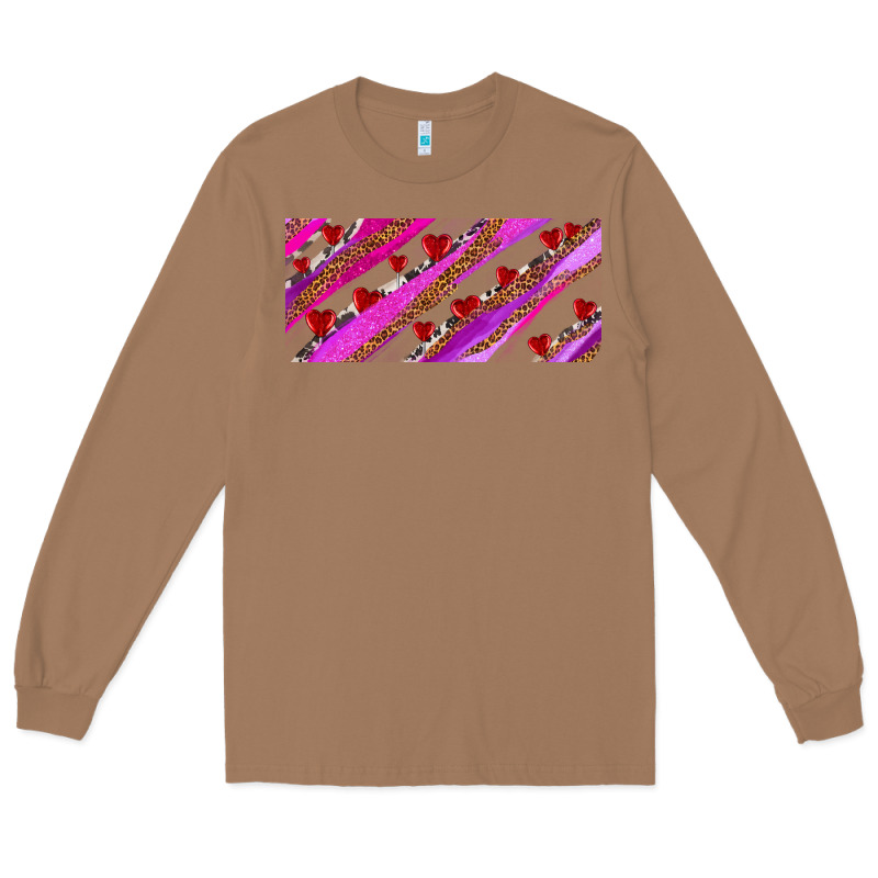 Leopar And Cowhide With Heart Candies Long Sleeve Tee by AdoDesignShop | Teevron