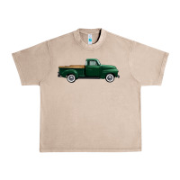 French Oak western green truck right side view 1 Urban Heavy Tee - FaDigitalArtStudio