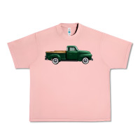 Salmon western green truck right side view 1 Urban Heavy Tee - FaDigitalArtStudio
