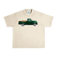 Sandshell western green truck right side view 1 Urban Heavy Tee - FaDigitalArtStudio