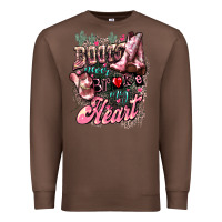 Chestnut boots never broke my heart Premium Sweatshirt - NancyCooperArtShop