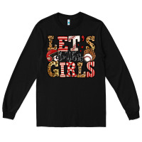 Black let's do this girls baseball Long Sleeve Tee - Jasminsmagicworld