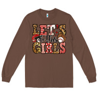 Chestnut let's do this girls baseball Long Sleeve Tee - Jasminsmagicworld