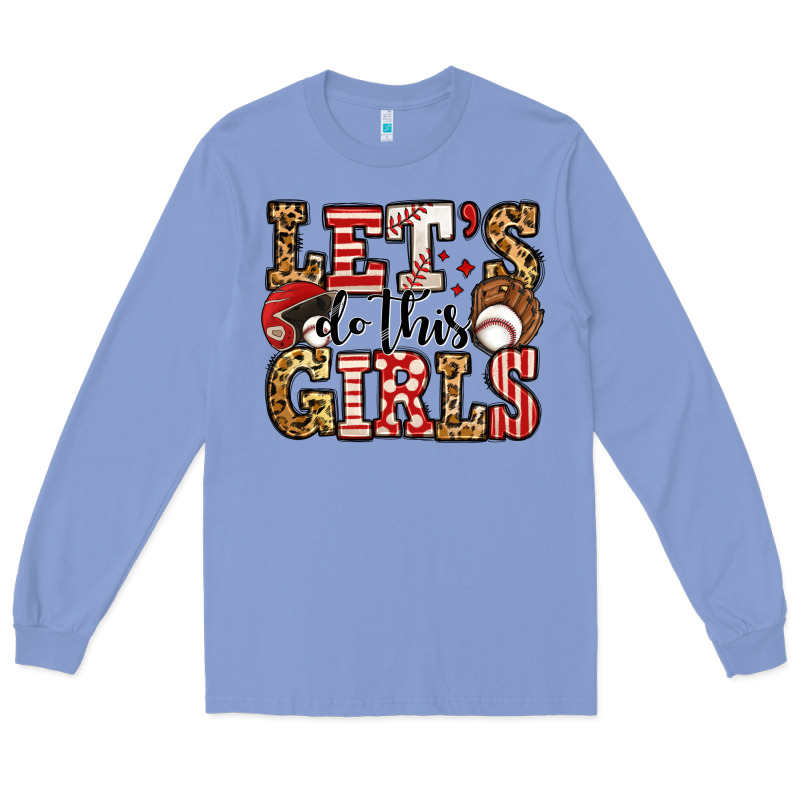 Let's Do This Girls Baseball Long Sleeve Tee by Jasminsmagicworld | Teevron