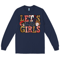 Navy let's do this girls baseball Long Sleeve Tee - Jasminsmagicworld