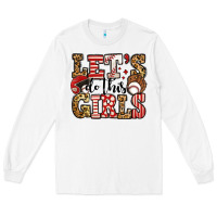 White let's do this girls baseball Long Sleeve Tee - Jasminsmagicworld