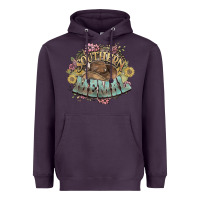 Plum southern memal western flowers Heavyweight Hoodie - NancyCooperArtShop