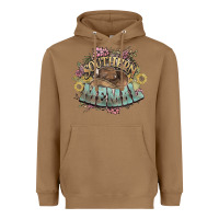 Toasted Coconut southern memal western flowers Heavyweight Hoodie - NancyCooperArtShop