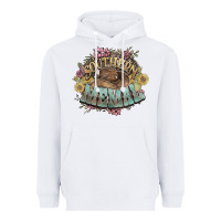 White southern memal western flowers Heavyweight Hoodie - NancyCooperArtShop