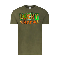 Vintage Olive Lucky charm st. patricks day Vintage Tee - Neo Western