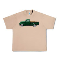 Burro western green truck right side view Urban Heavy Tee - FaDigitalArtStudio