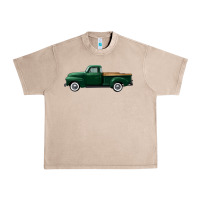 French Oak western green truck right side view Urban Heavy Tee - FaDigitalArtStudio
