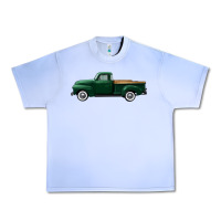 Grape Ice western green truck right side view Urban Heavy Tee - FaDigitalArtStudio