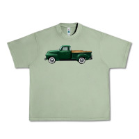 Oil Green western green truck right side view Urban Heavy Tee - FaDigitalArtStudio