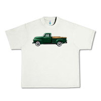 Pistachio western green truck right side view Urban Heavy Tee - FaDigitalArtStudio