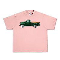 Salmon western green truck right side view Urban Heavy Tee - FaDigitalArtStudio