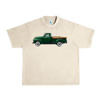 Sandshell western green truck right side view Urban Heavy Tee - FaDigitalArtStudio