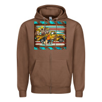 Chestnut western truck farm animals serape leopard turquoise's Zipper Hoodie - BarkalooDesign