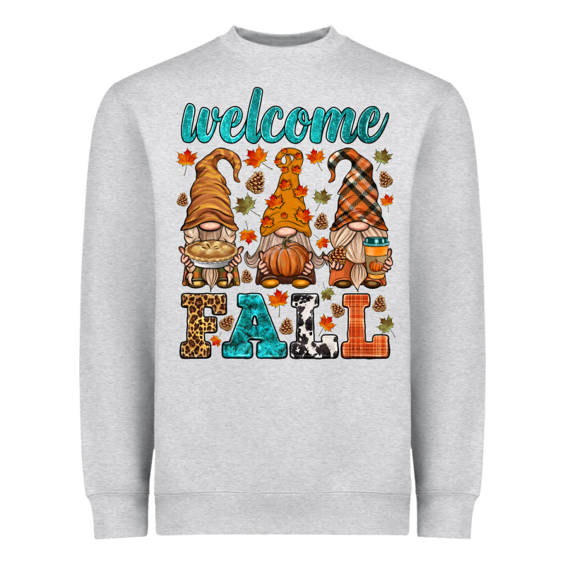 Welcome Fall Gnome Heavyweight Sweatshirt by HRA Design Shop | Teevron
