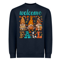 Navy welcome fall gnome Heavyweight Sweatshirt - HRA Design Shop