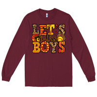 Burgundy let's do this boys softball Long Sleeve Tee - Jasminsmagicworld