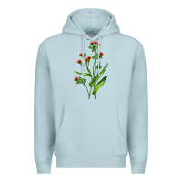 Blue Mist Tassel Flower Illustrations Premium Hoodie - LillyAllenDesigns
