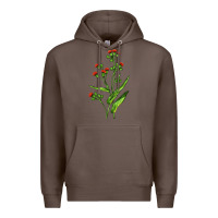 Coffee Tassel Flower Illustrations Premium Hoodie - LillyAllenDesigns