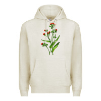 Oatmeal Heather Tassel Flower Illustrations Premium Hoodie - LillyAllenDesigns