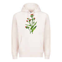 Pale Pink Tassel Flower Illustrations Premium Hoodie - LillyAllenDesigns