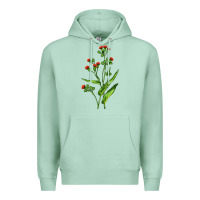 Seafoam Tassel Flower Illustrations Premium Hoodie - LillyAllenDesigns