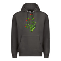 Smoke Tassel Flower Illustrations Premium Hoodie - LillyAllenDesigns