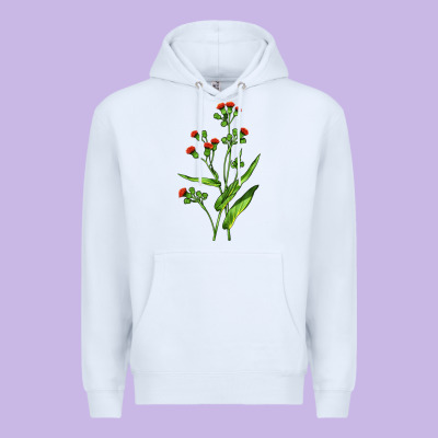 Tassel Flower Illustrations Premium Hoodie Designed By Lillyallendesigns