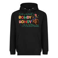 Black have yourself a rowdy howdy christmas Heavyweight Hoodie - MaliasSmallBusiness