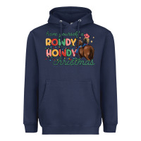 Navy have yourself a rowdy howdy christmas Heavyweight Hoodie - MaliasSmallBusiness