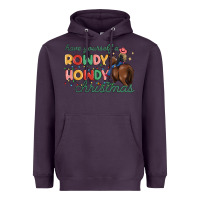 Plum have yourself a rowdy howdy christmas Heavyweight Hoodie - MaliasSmallBusiness