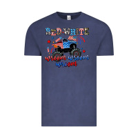 Vintage Denim red white wroom wroom wroom Vintage Tee - AdoDesignShop