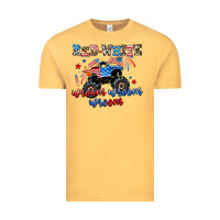 Vintage Mustard red white wroom wroom wroom Vintage Tee - AdoDesignShop