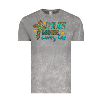 Cloud Rock pray more worry less Vintage Tee - HRA Design Shop