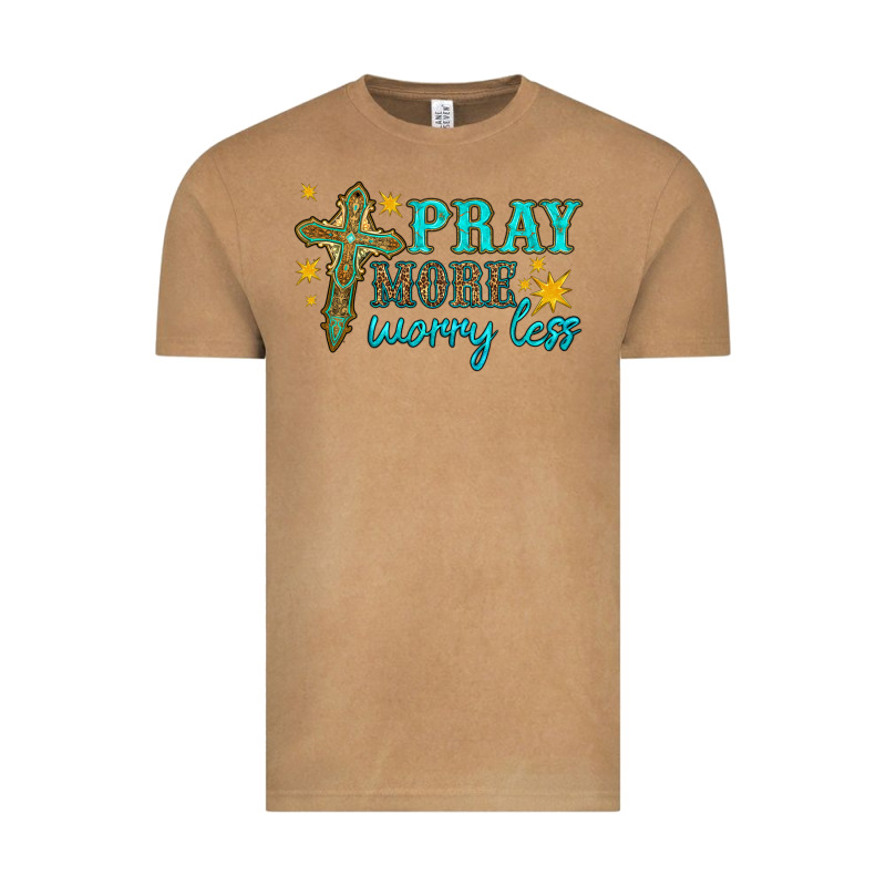 Pray More Worry Less Vintage Tee by HRA Design Shop | Teevron