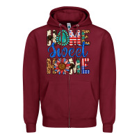 Burgundy Home Sweet Home Zipper Hoodie - LillyAllenDesigns