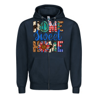 Navy Home Sweet Home Zipper Hoodie - LillyAllenDesigns
